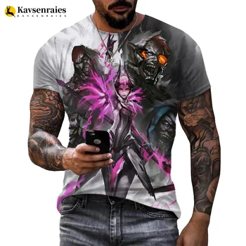 Киберспортивная играта Overwatch 3DT Риза Мъжка Мода Киберспортивная Battlefield Мъжка тениска С Играта 3D модел Тениска Облекло 6XL