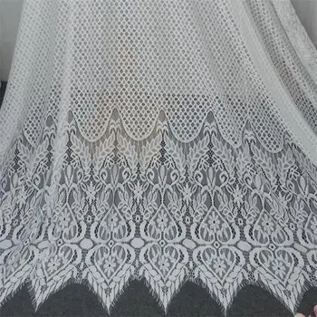 Класически мигли Сватбена лейси плат Материал ръчно изработени Вечерна рокля от Плат за дрехи, Широчина 150 см и 3 м./бр.