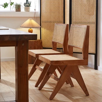 Кожен обяд стол Nordic, дървена модерна педикюрное стол Dvanityesign, Ергономични столове, мебели за всекидневна