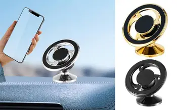 Кола за телефон, въртящи се на 360 градуса, Гъвкаво закрепване за телефон в вентиляционном отверстии автомобил, универсална скоба за закрепване към таблото на автомобила за мобилен телефон