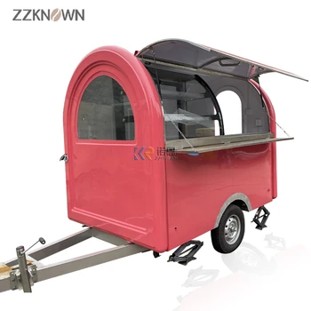 Количка за бързо хранене за хлебопроизводство оборудване на Мобилна количка за сладолед Мини-количка с ремарке за уличната храна по поръчка Стандарт на САЩ