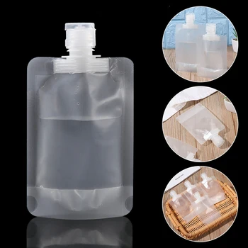 Компактна опаковки за шампоан и лосион С изтичане чучур, козметични контейнери за Многократна употреба пакети, Флакони-опаковки, Захранващи течност