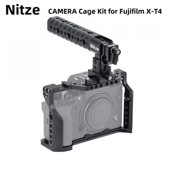 Комплект Nitze Cage Kit за Fujifilm X-T4 с Дръжка PA14 NATO, Вграден Стабилизатор За камера Arca Swiss Plate Camera Кейдж За създаване на Видеопленки