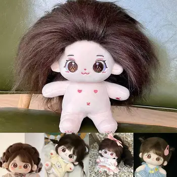 Комплект памучни кукли Miaomiao 20 см, работа на смени детски дрехи, плюшен фигурки на кукли, подаръци за момичета