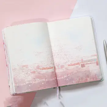 Корейското творчеството Ръчно Книга Сакура за Оцветяване Ръчно книга Сърцето на едно момиче Сладко Дневник Бележник Студентски Канцеларски материали за подарък Gril