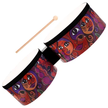 Корона на удар на барабана с барабанни пръчки модул за Обучение барабан Бонго с барабанни пръчки За начинаещи Ударен инструмент за деца
