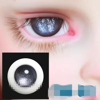 Куклени Очи Bjd Сребристо-Сиво Ламинирани Стъклени Очните Ябълки 1/4 1/6 SD.14mm 16mm Безплатен Кутия с Аксесоари За Кукли GA18