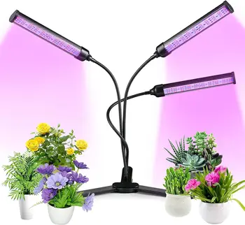 Лампа за отглеждане на растения, USB лампа за стайни растения с тайммером 4/8 / 12 часа