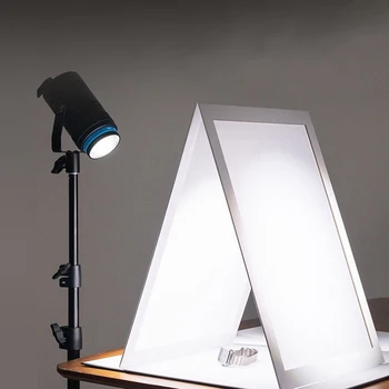 Лещи светлина Преносим рефлектор за фотография Сгъваем V-образен рефлектор на светлината за снимане Такса рассеивателя светлина 850 *295 мм