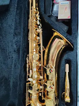 Месинг позлатен B-key професионален тенор саксофон най-комфортно усещане професионален Тенор саксофон джаз инструмент