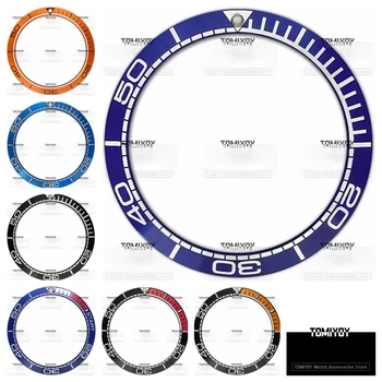 Министерството на отбраната 42 мм оранжево, синьо, черно алуминиева наклонен bezel Подходящ за мъжките механични часовници Omega HaiMa серията Universe