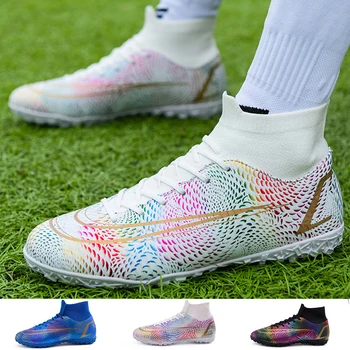 Мъжки футболни обувки Tf Футболни обувки Улични нескользящие футболни обувки за мъже Дишащи футболни обувки Man Безплатна доставка