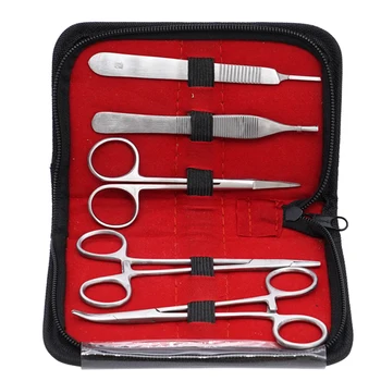 Набор от стоматологични, хирургически тъкани, хирургически ножици, инструменти за хирургия на устната кухина, пинцети за изваждане на кръвта, определени за студенти практики по налагане на шевове