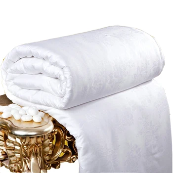 Най-доброто стеганое одеяло от коприна тутового цвят 2023 г., 100% Коприна юрган, Едно Двойно легло, Жаккардовое одеало за възрастни, Размер стеганого одеяла Full Queen Twin King