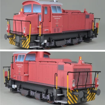 Немски дизелов локомотив Мак G700C в мащаб 1:35, комплект хартиени модели, играчка ръчна изработка