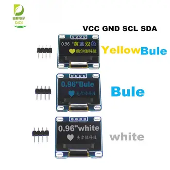 Нов Diy 4pin 0,96 бял 0,96 инчов OLED-модул Нов 128X64 OLED LCD Led Дисплейный Модул За Arduino 0,96 