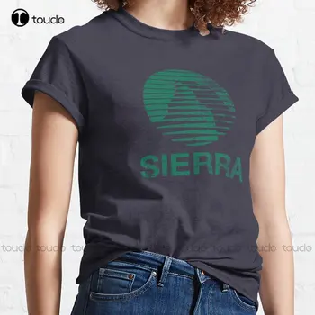Нова Выцветшая Класическа тениска Sierra Camping Shirt в памучна Тениска S-3Xl Унисекс