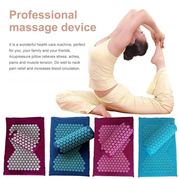 Нова подложка за точков масаж 2021 г., постелки за йога, масажор за крака, врата и гърба, снимающий стрес, болки в гърба, тялото, подложка с шипове