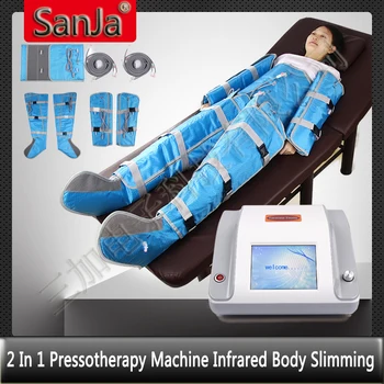 Новата версия със сензорен екран, система за пресотерапия 2 в 1, Нагревающий апарат за отслабване, пресотерапия, лимфен дренаж на масажор