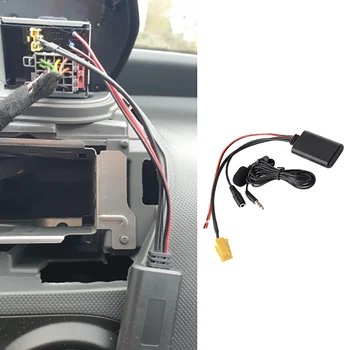 НОВО Автомобилно Радио 6Pin Mini ISO AUX IN Подмяна 3.5 ММ Аудио Bluetooth 5,0 Микрофон, Кабел За Fiat Bravo Panda Punto