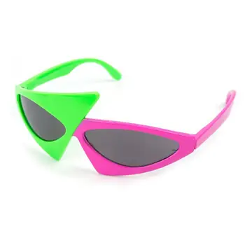 Новост Staraise, Зелените Контрастни Забавни очила, Roy Purdy, Асиметрични триъгълни слънчеви очила в стил хип-хоп, украси за партита