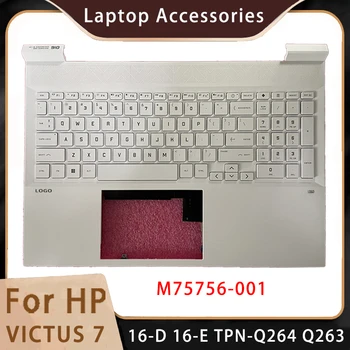 Новост за HP VICTUS 7 16-D 16-E TPN-Q264 Q263; Сменяеми Аксесоари за компютър, Поставка за ръце/клавиатура С ЛОГОТО на M75756-001