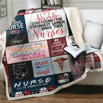 Одеяла медицински сестри за легла, диван, Топло меко фланелевое одеала, покривки за легла, офис гъст одеяло, утяжеленное одеяло, промоционален подарък