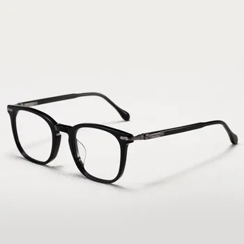 Оптични очила за мъже и жени, ретро Дизайнер, моден 2047 година, квадратни рамки от ацетат фибростъкло в европейския и американския стил