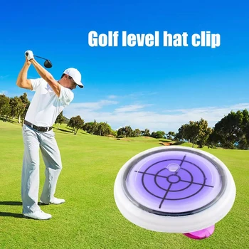 Отчитане на ниво на затваряне за шапки за голф Аксесоари за маркер за голф Маркер за нивото на голф Скоба за шапка за голф, Ниво на наклон Скоба за шапки за нивото на голф