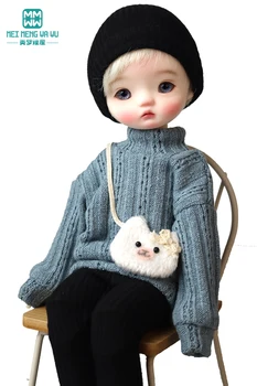 Подходящ за 28 см-30 см 1/6 BJD облекло YOSD Играчки Сферична панта кукла Модерен пуловер с висока воротом, гамаши