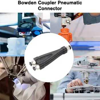 Подходящ За Bambu Lab P1P P1S X1C PTFE Bowden Y-Образен Съединител Bowden Coupler Пневматичен Съединител M10 За 3D-принтер BambuLab Y4S7