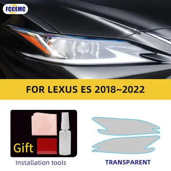 Подходящ За LEXUS LC ES 2017 ~ 2020 HD Защитно Фолио За Автомобилни Фарове Vinyl Прозрачна Черна Стикер TPU Auto Headlar Decor Film