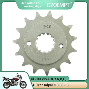 Предната звездичка мотоциклет OZOEMPT 525-15 T се Прилага за XL600 V-M, N, P, R, S, T, V, W, X, Y TransalpPD06 XL700 V/VA-НА 8, 9, A, B, C, D TransalpRD13 