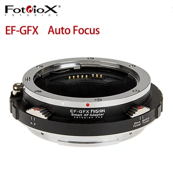 Преходни пръстен за обектива Fotodiox EF-GFX AF Превключвател на режима A/P за обектив Canon EF EF-S за фотоапарат Fuji Fujifilm GFX за GFX50S GFX 50R