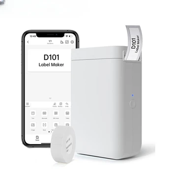 Принтер за етикети D101 Домашен портативен Bluetooth Цена/Маркировка/за съхранение на Смарт labeller машина