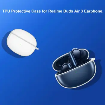 Прозрачни Капаци от TPU За Безжични слушалки ForRealme Рецептори Air 3 Blue-зъб Защитен Калъф За слушалки ForRealme Airbuds 3 Skin Bumper Shell