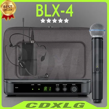Професионален Безжичен Вокален Микрофон BLX4 B58 1-Канален Комплект Система UHF Ръчен Микрофон За Изпълнения На Сцената На Караоке В Църквата