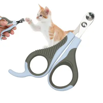 Професионална ножица за нокти на домашни любимци С нескользящими дръжки, Тример за котешки нокти, което предотвратява перерезание, инструмент за грижа за малки животни