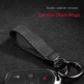 Пръстени за автомобилни ключове, Метална Кожен ключодържател, Универсален Автомобилен ключодържател за мотоциклети за аксесоари на Mercedes Benz