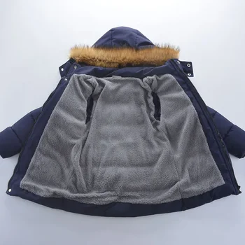 Пуховик за момчета, палта, сака от памук 2023 г. В наличност, топло и утепленная зимни детски дрехи за тийнейджъри