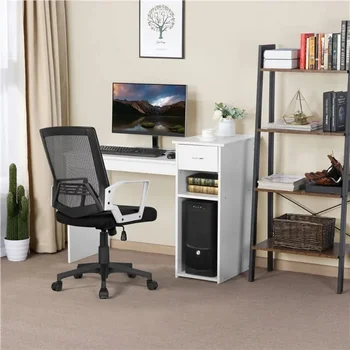 Работно бюро за домашния офис, компютърна маса с чекмедже и място за съхранение, бяла маса за дневна, маси за четене, игри