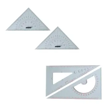 Рисуване на Диаграми Триъгълна Линия Математически Геометрични Инструмент Здрава Измервателна Линийка за Чертане Кораби Офис Дизайнери Столярная Работилница