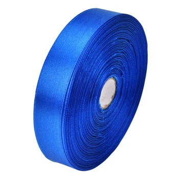 Ролка основни ленти на синьо на цвят с дължина 91 метра За подарък опаковки, занаяти, прически и много видове бижута