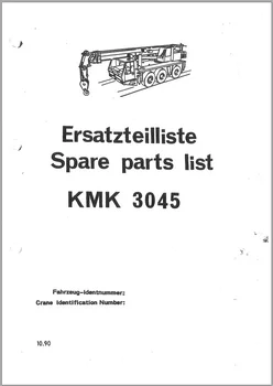 Ръководство по каталог на резервни части Krupp KMK Crane 2023 PDF EN DE FR