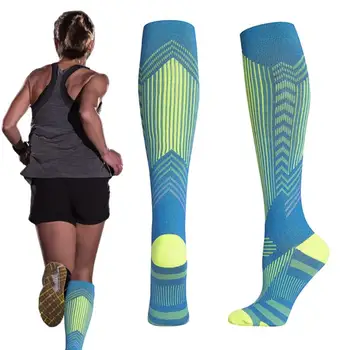 Светлоотразителни чорапи за подкрепа на телета, Отразяващи спортни чорапи, универсална опаковка, спортно оборудване за скокове в планината