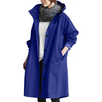 Свободно Удобно палто с качулка, връхни дрехи, дамски Елегантен Ветровка, Диво зимно дамско палто