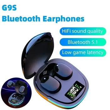 Слушалки TWS G9S Bluetooth Безжични слушалки Слушалките с шумопотискане със зарядното устройство са Подходящи за всички смартфони