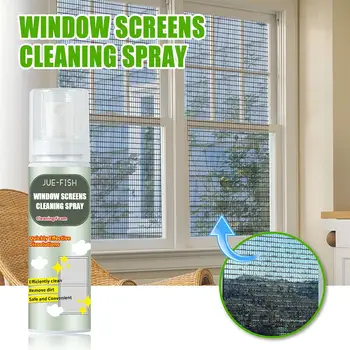 Спрей за миене на прозорци, препарат за почистване на стъкла, мощно средство за отстраняване на петна, мазнини, 100 мл пяна и Clean V0G2