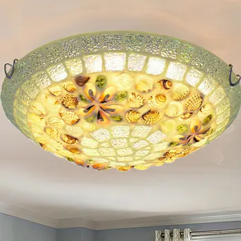 Средиземноморски плафониери Бохемска Glass Home Loft Декор за Хола Creative Circle Светлини Кухня, Спалня, осветителни Тела