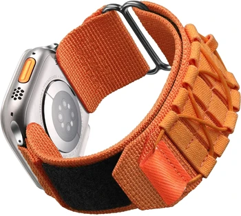 Съвместим с Apple Watch Ultra 2 / Ultra Bands 49 мм за мъже Силни тактически найлонови въжета за Apple Watch 45 мм 44 мм